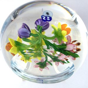 Lily, Daffodil & Crocus Spring Bouquet Paperweight